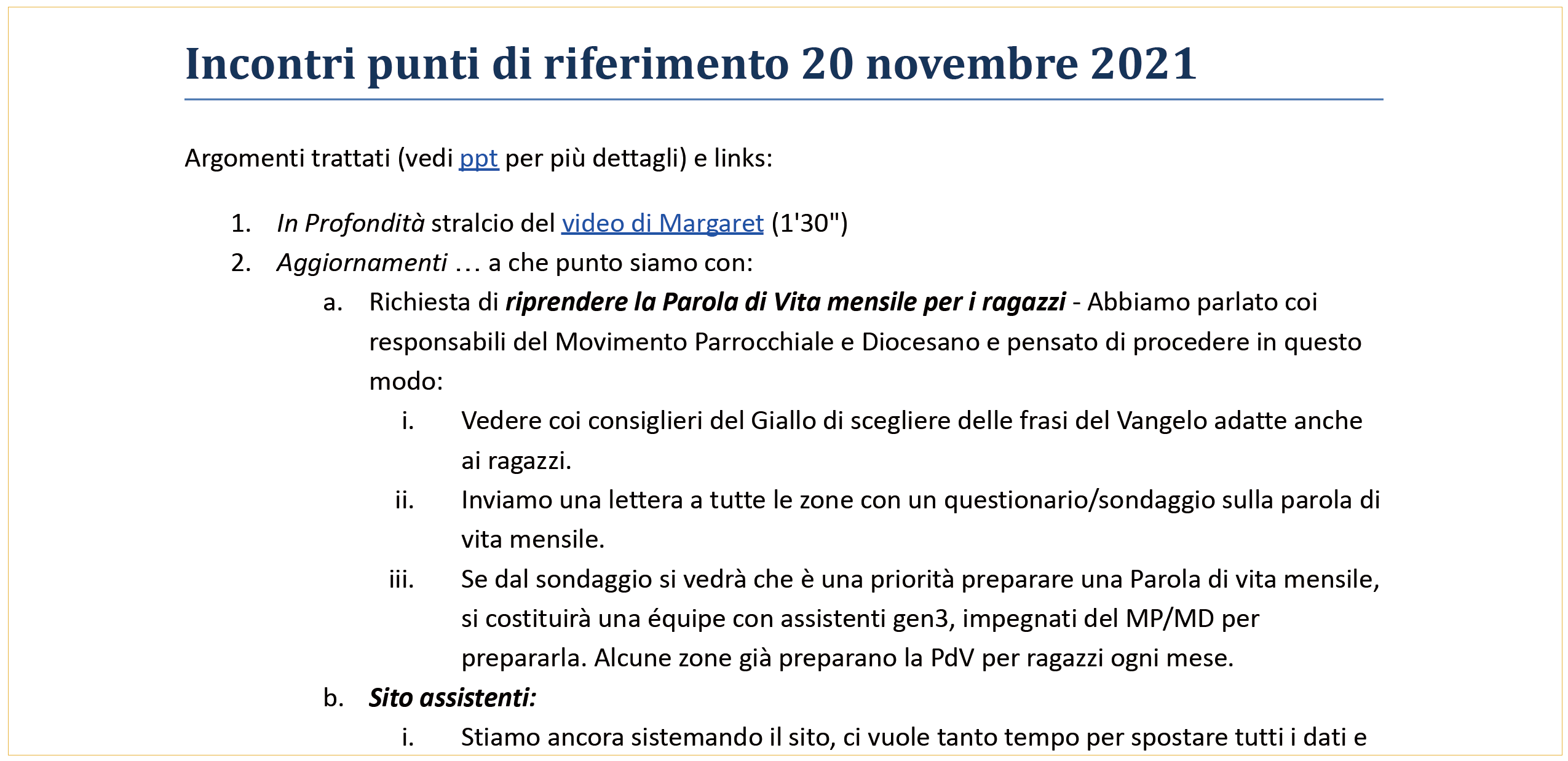 20nov2021 sintesi argomenti tratatti