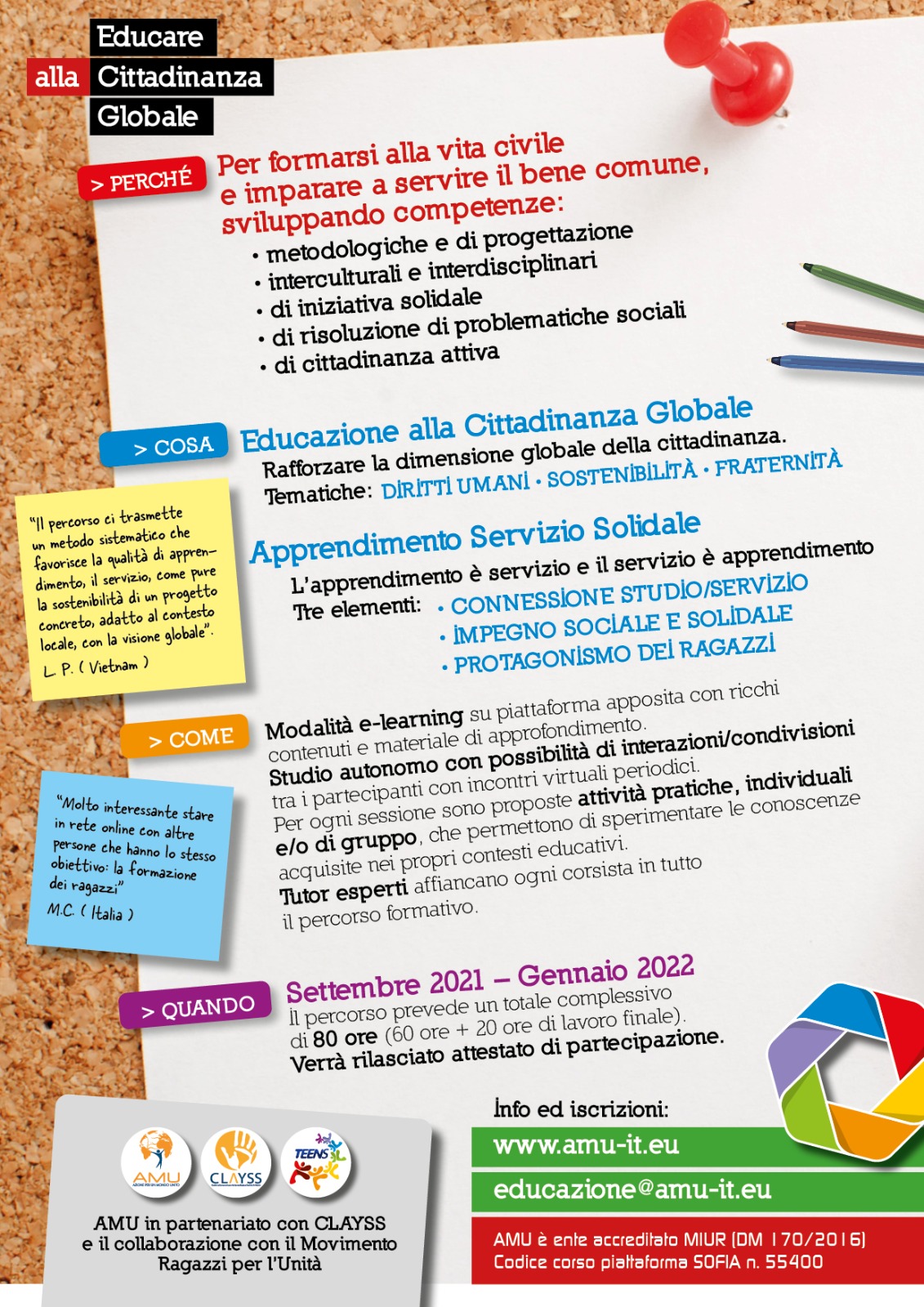 Volantino II corso 2021 2022 retro
